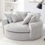 Fauteuil d'appoint rembourré en tissu chenille-83301236