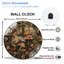 Horloge murale 12 po ronde en verre trempé avec mouvement à quartz silencieux