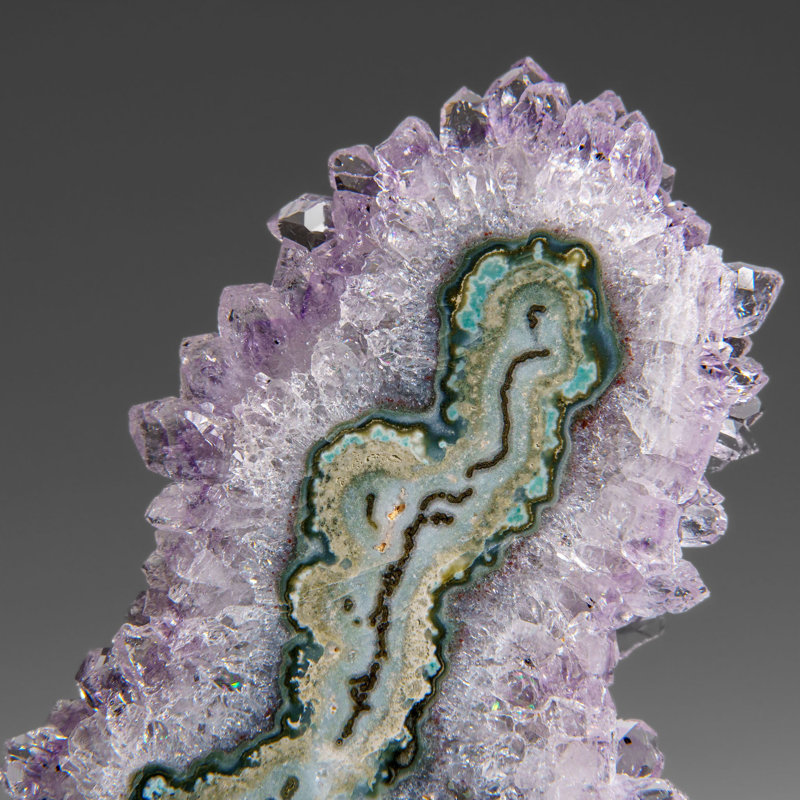 Amethyst Stalactite Slice From Uruguay (59 Grams)