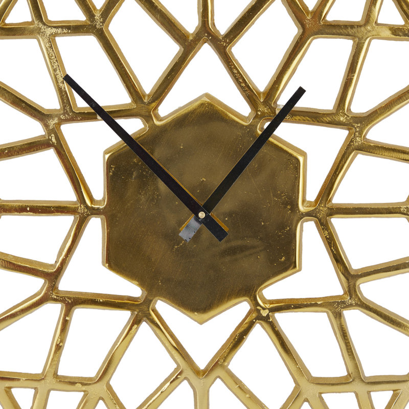 Très grande horloge murale 23,75 po Barragan, Or