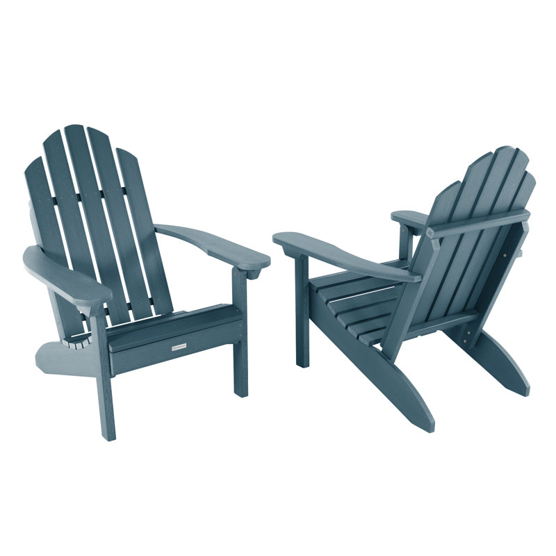 Chaise Adirondack en plastique Rialto, Bleu Nantucket