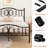 Miloud Metal Open-Frame Bed-1877508604