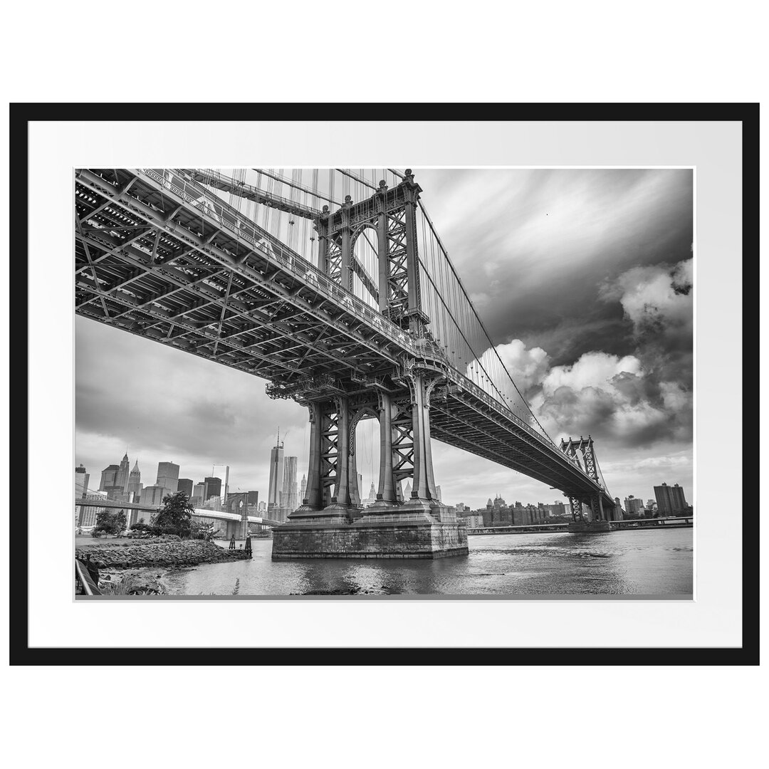 Gerahmter Fotodruck Manhattan Bridge in New York