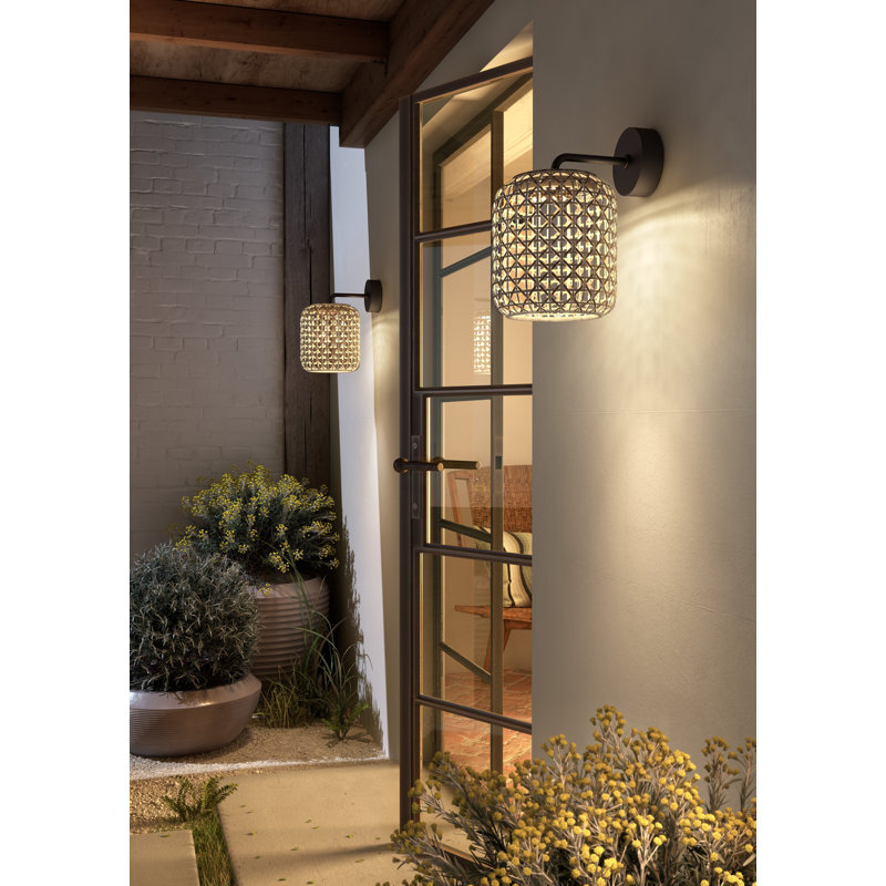 Nans 1 - Light LED Armed Sconce, Red