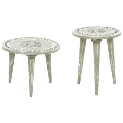Isa Solid Wood Nesting Tables