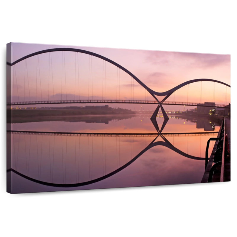 Lilie Infinity Bridge Reflection, 32" H x 48" W