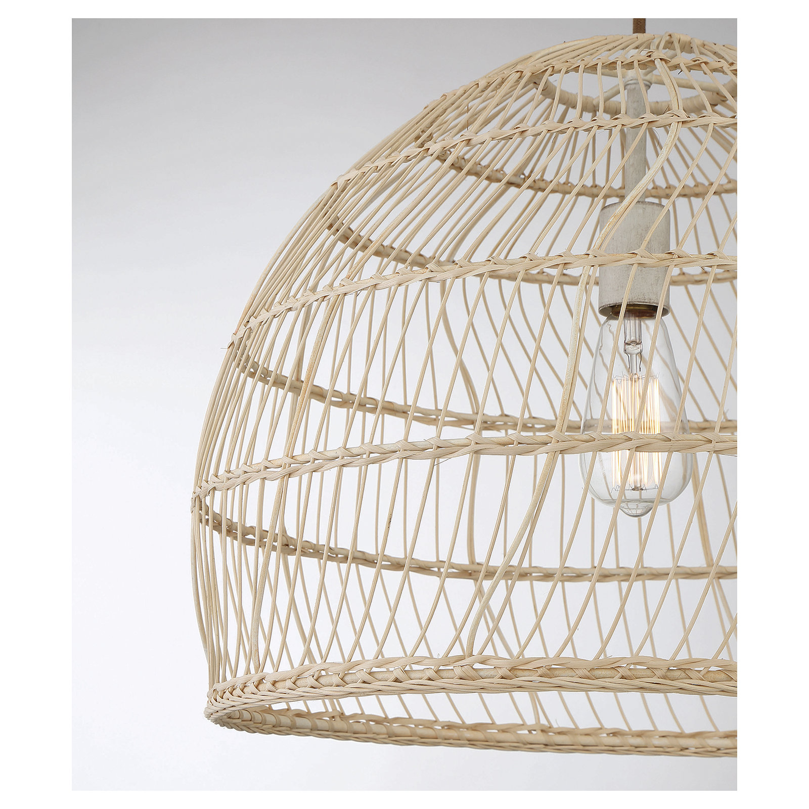 Grenache 1 - Light Single Dome Pendant, Natural