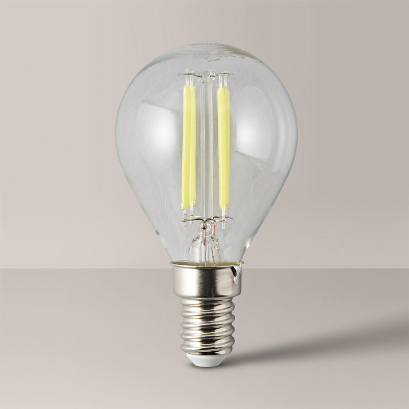 Ahmari 4W E14 LED Globe Light Bulb Amber, 6500