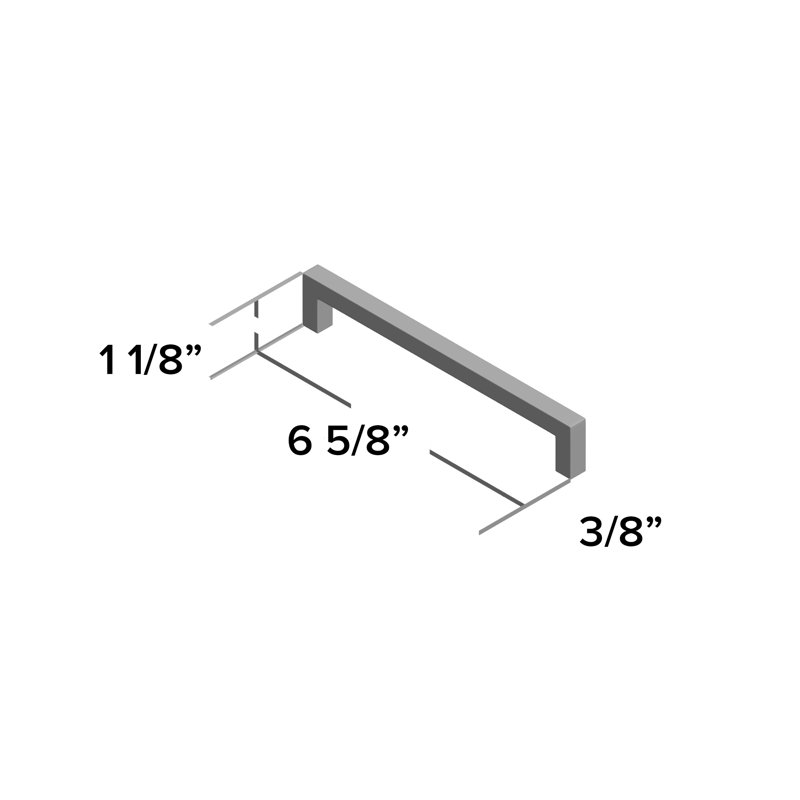 Stanton 6 1/4" Center to Center Bar Pull, Satin Nickel