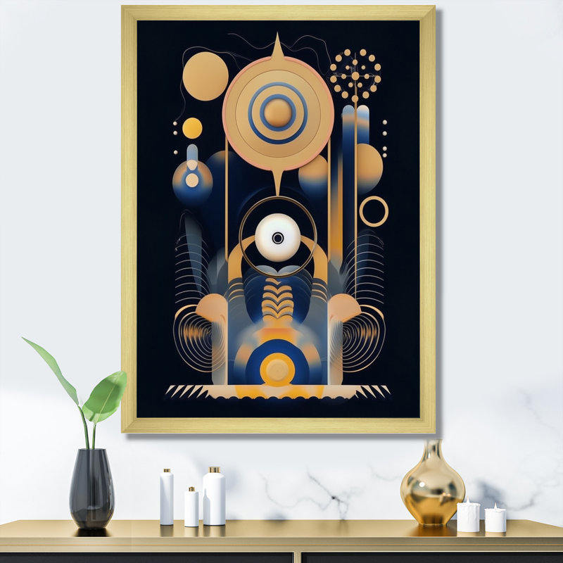 Futur minimalisme géométrie de la sensibilisation - impression sur toile géométrique moderne, H 32 po x l 24 po x P 1 po