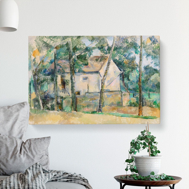 House And Trees by Paul Cezanne - Wrapped Canvas, 40cm H x 60cm W x 3cm D