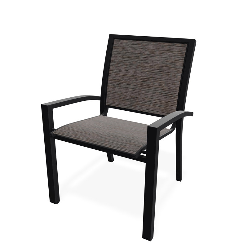 Kendall Outdoor Dining Chair, Black, James