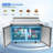 48" 13.1 Cu.Ft. 320W 115V Silver Refrigerated Salad Sandwich Prep Table