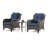 Anahit 3-Piece Outdoor Conversation Seating Group with Cushions-2090312413