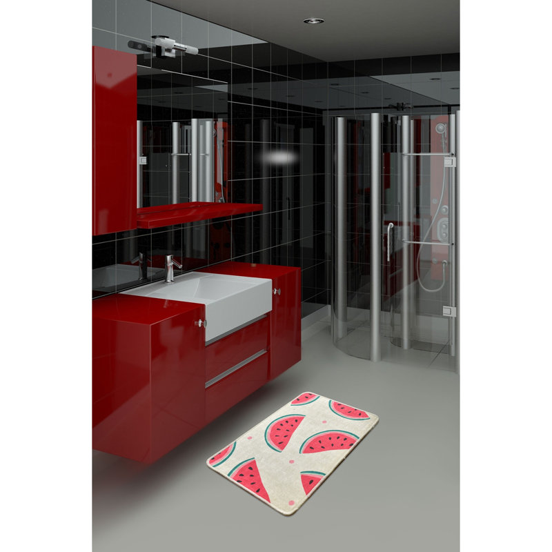 Tapis de bain antidérapant 100% polyester, 15,8 po x 23,6 po | Antiallergique, anti-poussière et anti-taches, 20,5 oz / m² | Lavable à la machine, facile d'entretien | Idéal pour les salles de bain, design élégant et fonctionnel