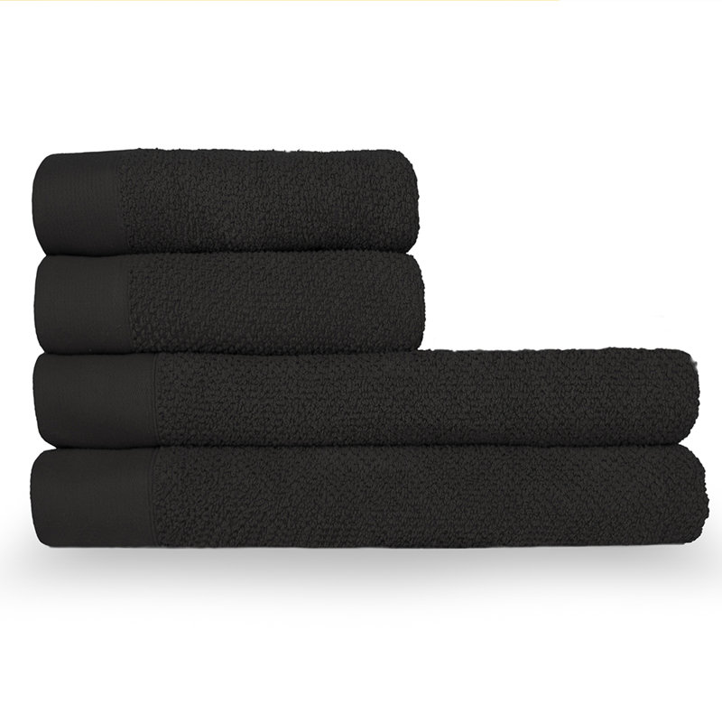 Bath Towels - Set of 4, Black