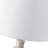 2-Pack 3-Way White Ceramic Table Lamp
