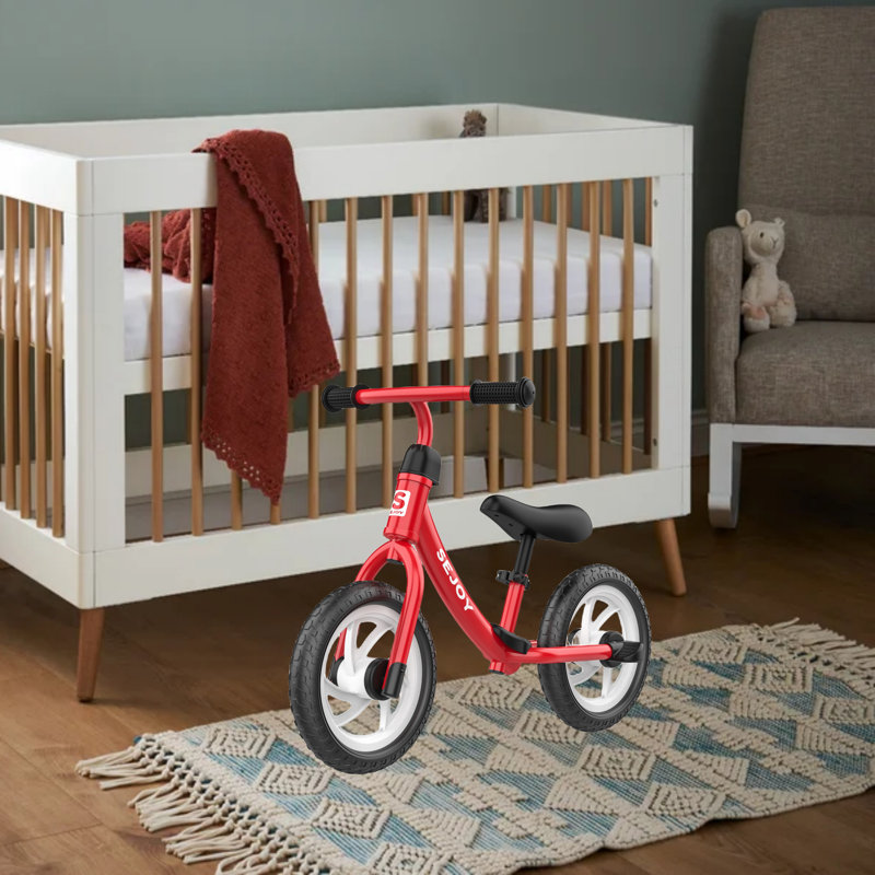Balance Bike Kids Scooter For Children Aged 3-6, Red