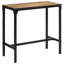 Annanya Rectangular Metal Outdoor Bar Table , 110cm cm W 55cm cm D