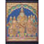 Grand Thiruvallikeni Parthasarathy Tanjore | Couleurs traditionnelles avec or 24 carats | Structure en bois de teck