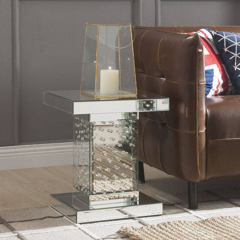 Table de bout en bloc Choe, H 20 po x l 16 po x P 16 po
