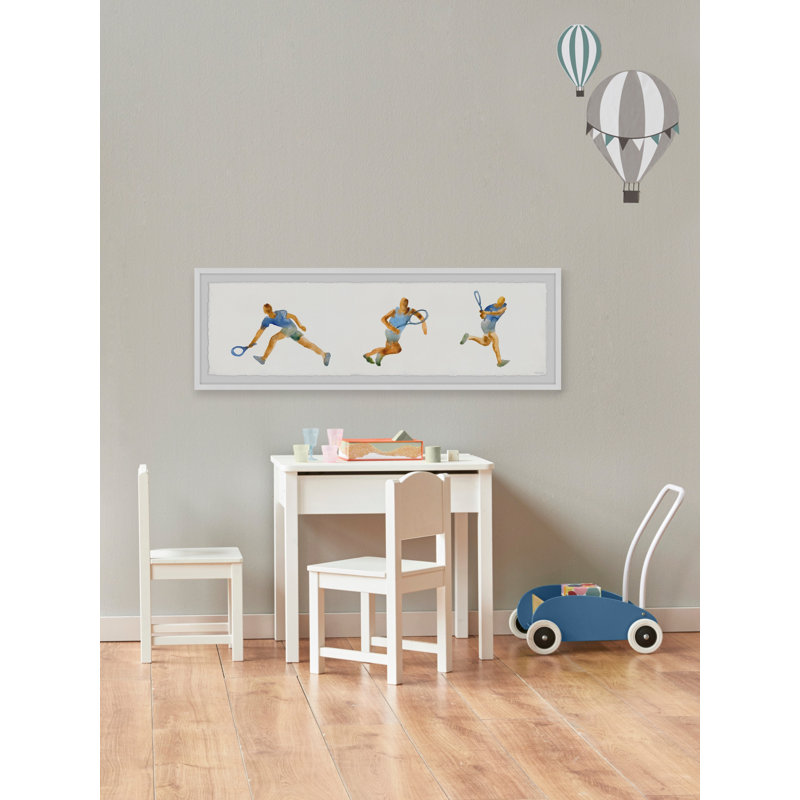 'Perfect Backhand' Framed Print, 15" H x 45" W x 1.5" D