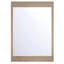 Mogano, miroir, 30 po x 42 po, chêne blanc
