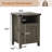 Farmhouse Nairoby Nightstand, End Table, End Tables with Barn Door and Shelf, Modern Bed Side Table Rustic Nightstands Set for Bedroom, Living Room ﻿-253371658-253371659