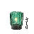 Dagbjartur 8'' Green Battery Operated Table Lamp with 6H Timer