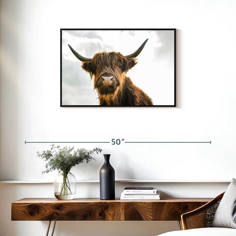 Brampt Cow Picture, 21" H x 31" W