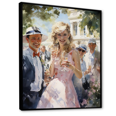 Country Club Elegant Social Gathering III, reproduction d'art sur toile