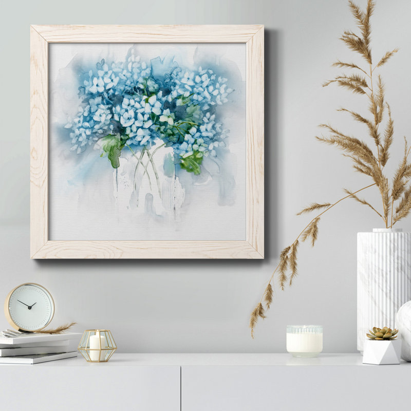 Topaz Cloudscape - peinture sur toile encadrée, H 34,5 po x l 34,5 po x P 1 po, Cadre blanc