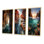 «Waves In Cave Heading Vers The Sun», 3 pièces sur toile