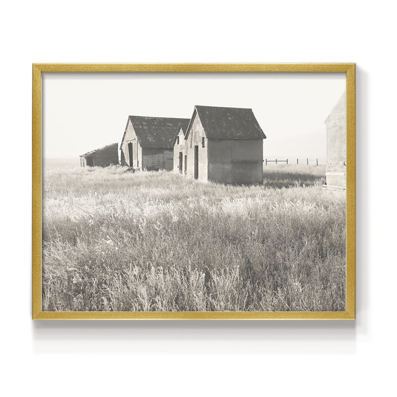 Neutral Barn -Framed Print - Restickable, 11" H x 14" W