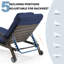 Ensemble de 2 chaises longues d'extérieur réglables avec accoudoirs et roulettes pour la piscine, la cour arrière et la terrasse-1041390658-1041390717