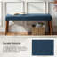 Duplessis 44"W Modern Bench with Solid Wood Legs and Foot Pads-1794822805