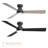 Aero 52in 3-Blade Smart Flush Mount Fan 2700K-6000K CCT Tunable Range LED Light Kit with Remote Control and Black Hardware with Reversible Blades Weathered Wood or Black Works With iOS or Android App-126659233-126659232
