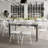 Solid Wood Commercial Grade Dining Table with Turned Legs-507436986-507436984