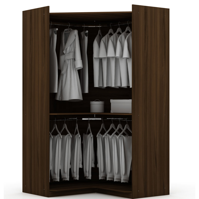 Aleece 107.89'' Closet System, Brown