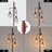 Farmhouse Industrial Dimmable Floor Lamp With 3 Lights, Metal Cage Tree Design, Includes 3 LED Bulbs, 68" Height For Living Room, Bedroom, Office