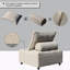 Canapé modulaire avec structure en aluminium, coussin de soutien et housse de coussin de dossier amovible-323439690