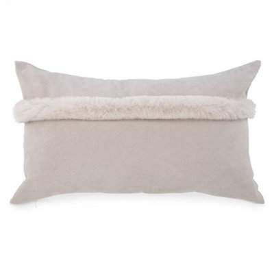 Housse de coussin lombaire en polyester de couleur unie Aidescombe