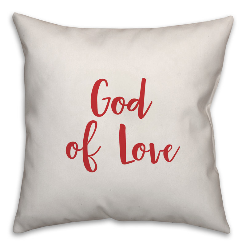  Coussin God of Love, Blanc / rouge, Coussin décoratif