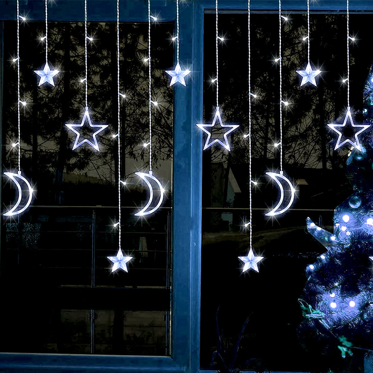LED Icicle Lights, White