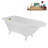 62" Streamline Clawfoot Tub,Tray,Drain, Clawfeet-101628987-102218226