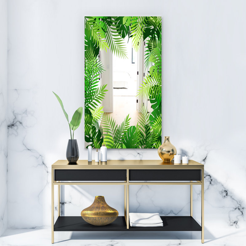 Miroir d'appoint tropical tropical, H 39,4 po x l 29,5 po
