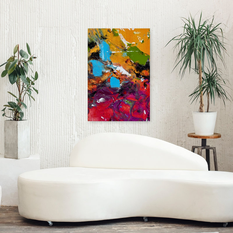 Art contemporain, art contemporain abstrait, H 36 po x l 24 po