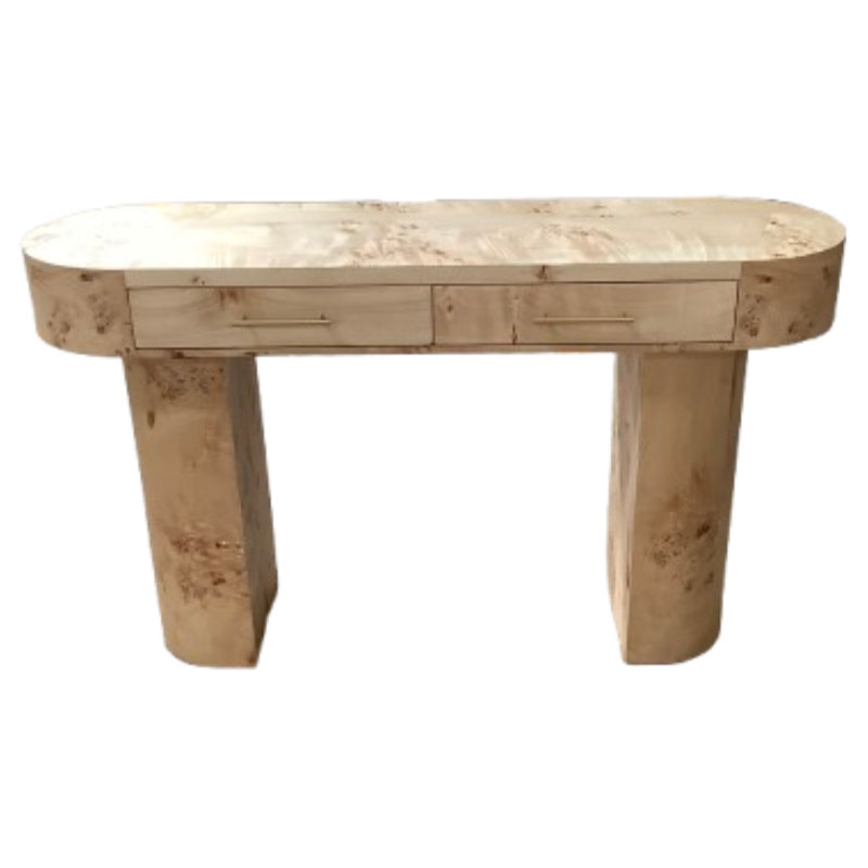 Burl Console Table
