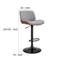 Chaise de bar pivotante en fer et en similicuir Jaqwon-15105797