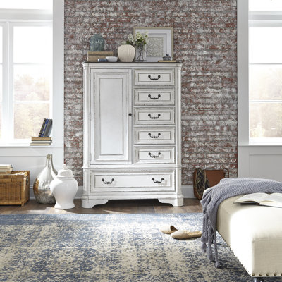 Commode 6 tiroirs Colchester avec 1 porte et tablettes réglables